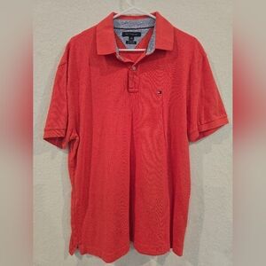 Tommy Hilfiger Pique Polo Vibrent Red XL